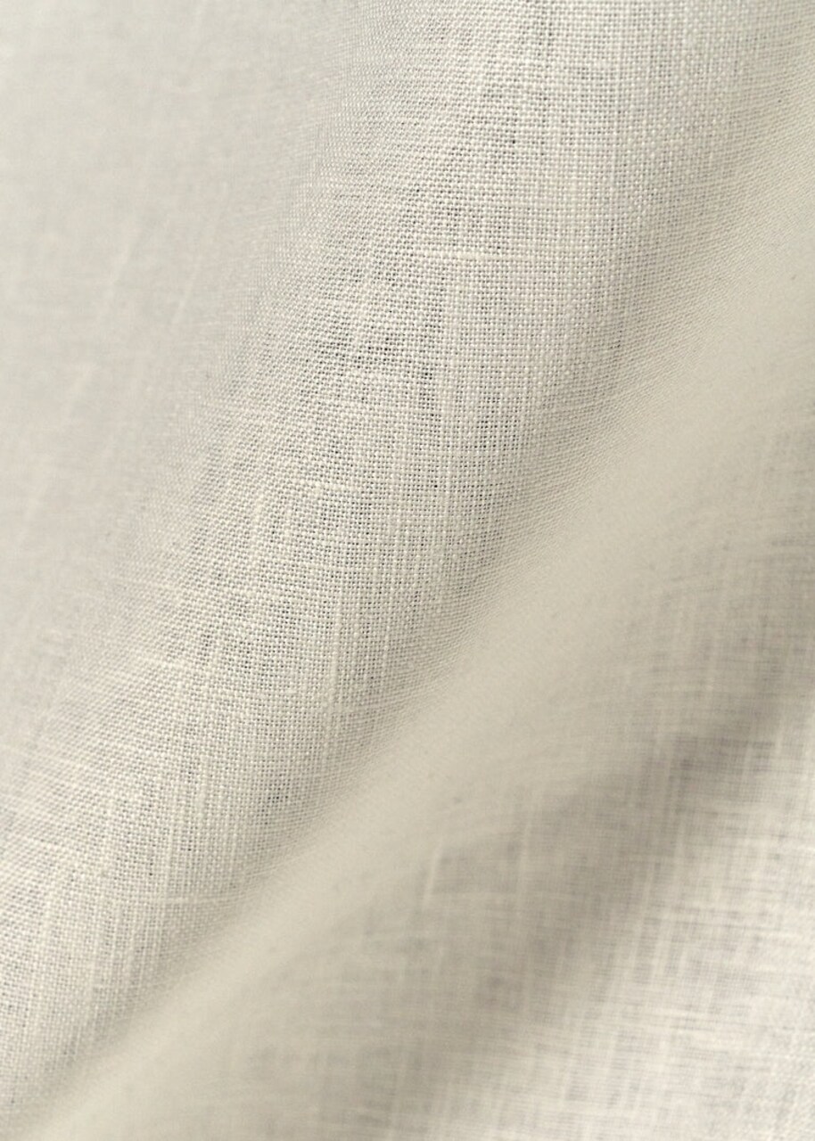 1 Yard Ivory Pure Linen Fabric 7 Oz/y² Flat Weave 58 Inches Wide Midweight PFD
